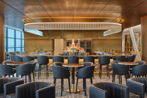 Das neue Design der Business Class Delta One am JFK Airport.